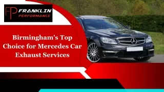 Birmingham's Top Choice for Mercedes Car Exhaust Services