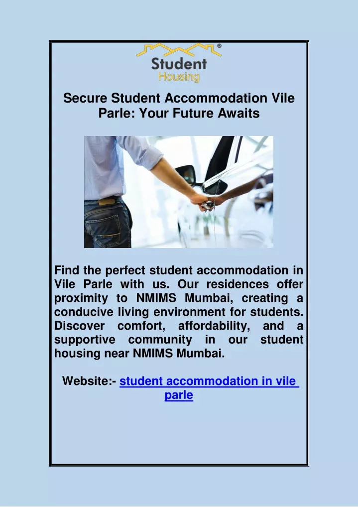 secure student accommodation vile parle your