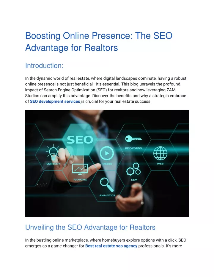 boosting online presence the seo advantage