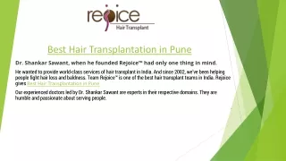 Best Hair Transplant Surgeon in Pune