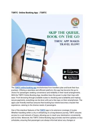 tsrtc online booking app tsrtc