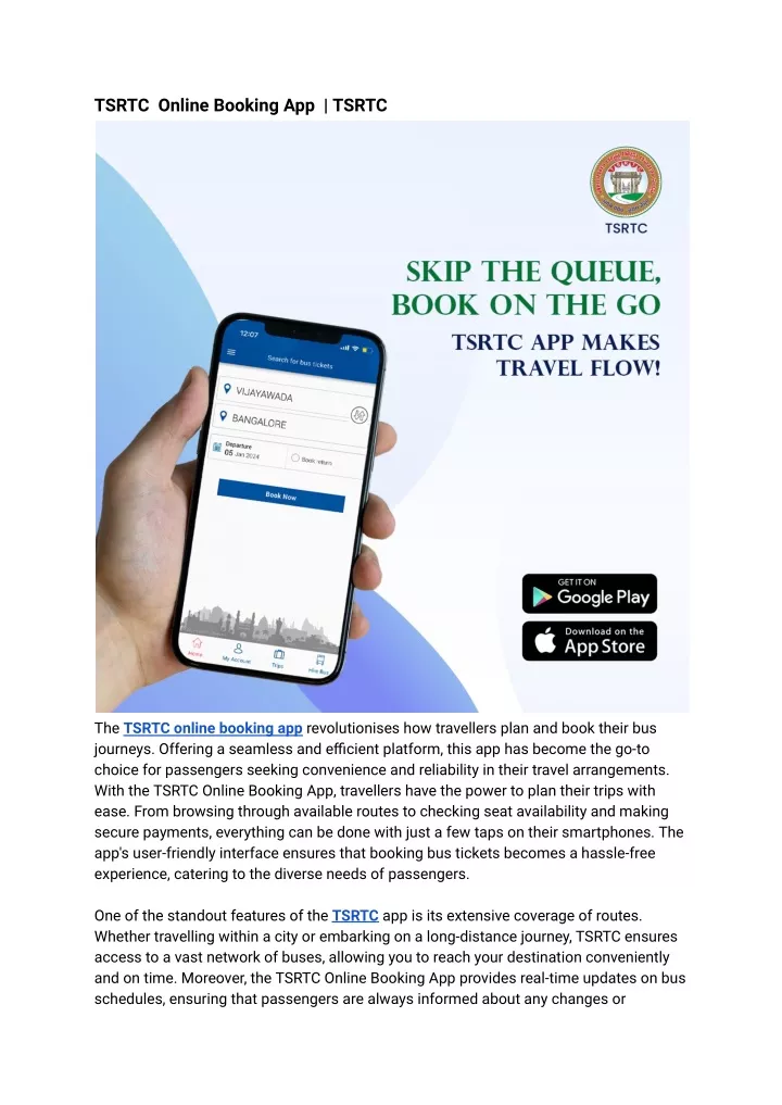 tsrtc online booking app tsrtc