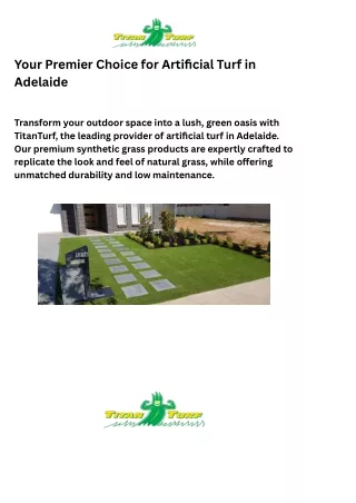 Artificial Turf Adelaide