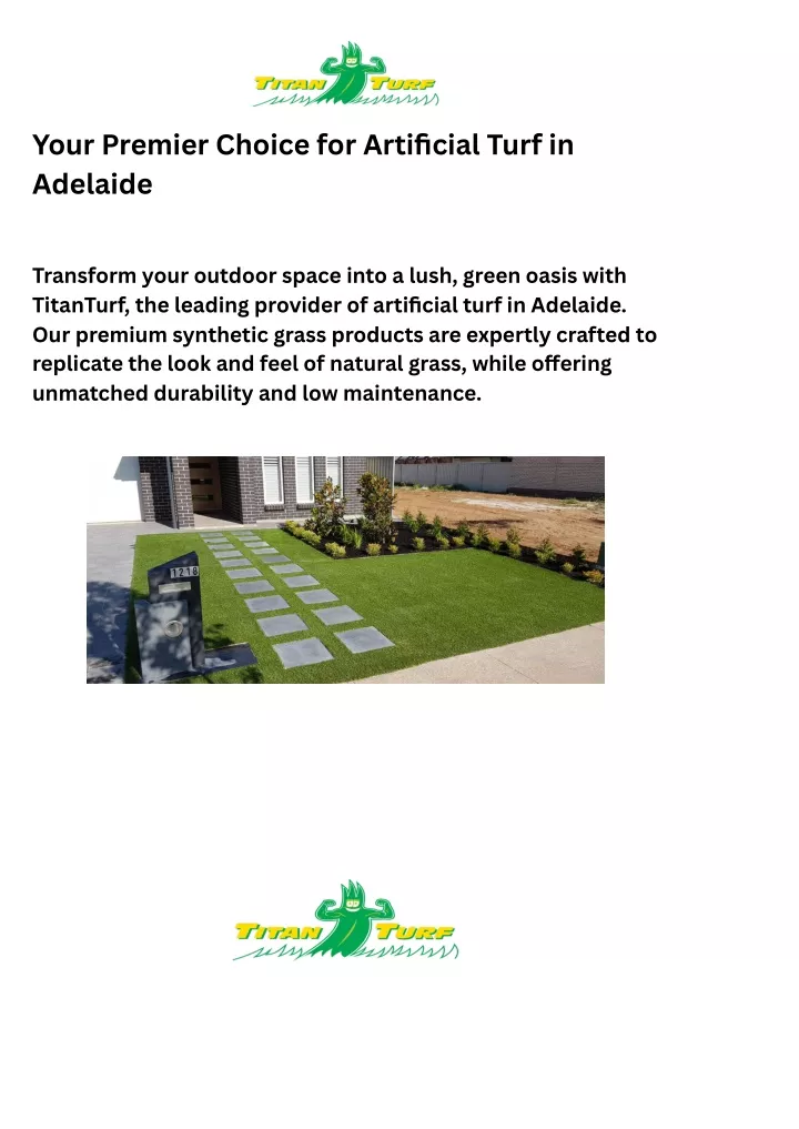 your premier choice for artificial turf