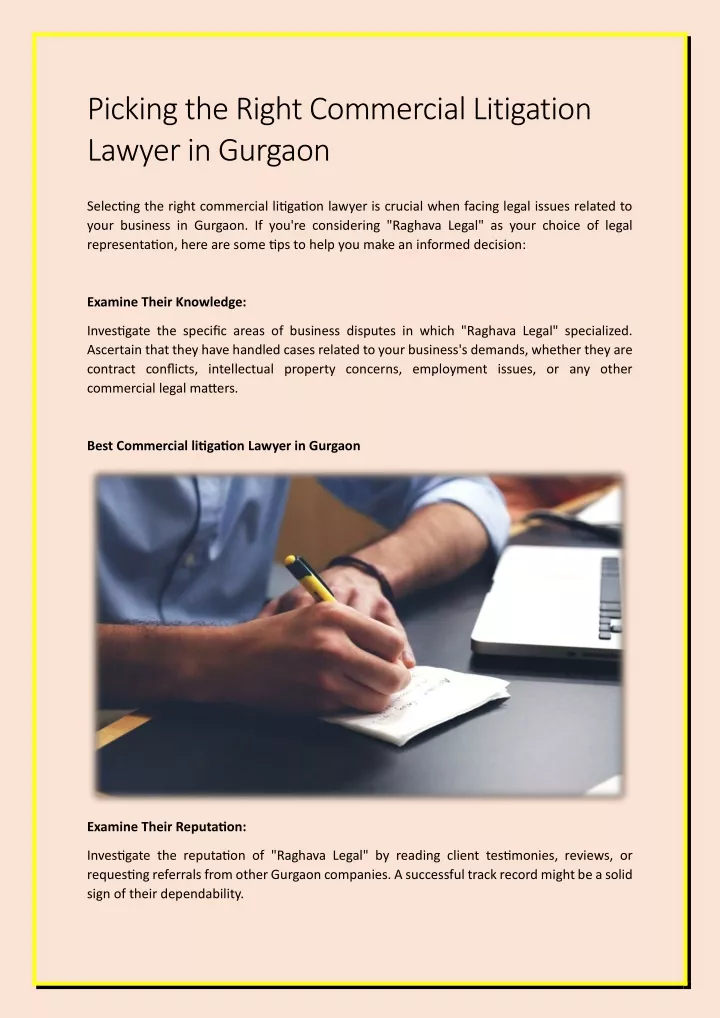 picking the right commercial litigation lawyer