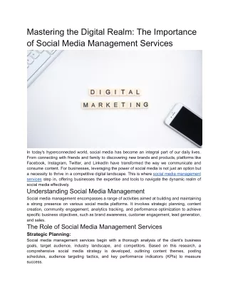 mastering the digital realm the importance