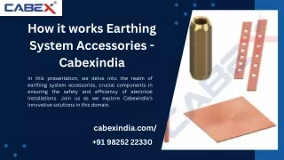 How it works Earthing System Accessories - Cabexindia