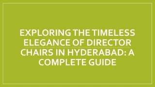 director chairs in Hyderabad