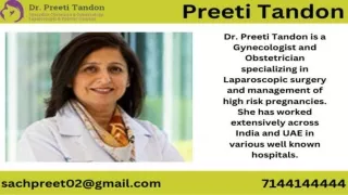 Best Gynecologist In Dubai