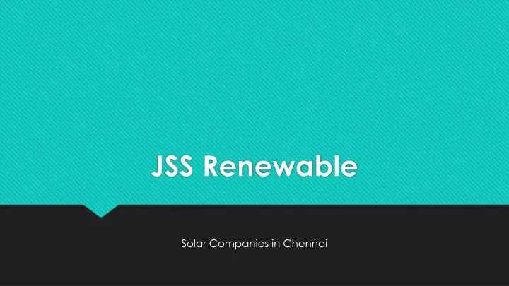 jss renewable