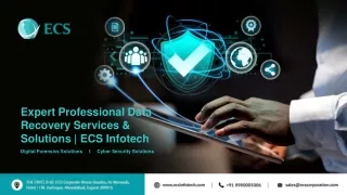 Expert Professional Data Recovery Services & Solutions  ECS Infotech