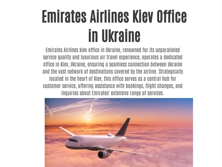 emirates airlines kiev office in ukraine emirates