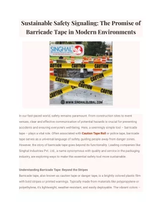 sustainable safety signaling the promise