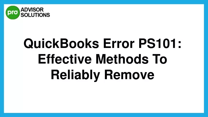 quickbooks error ps101 effective methods