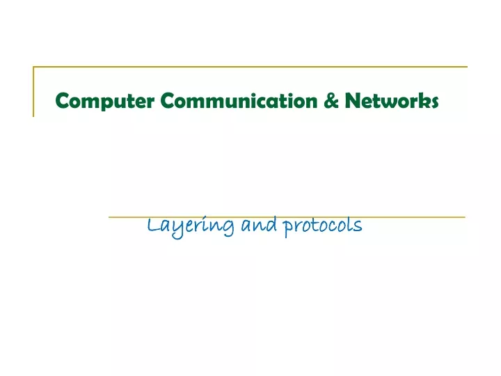 computer communication networks