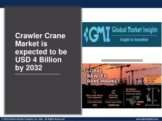 Crawler Crane Market Outlook 2024-2032 By Industry Players