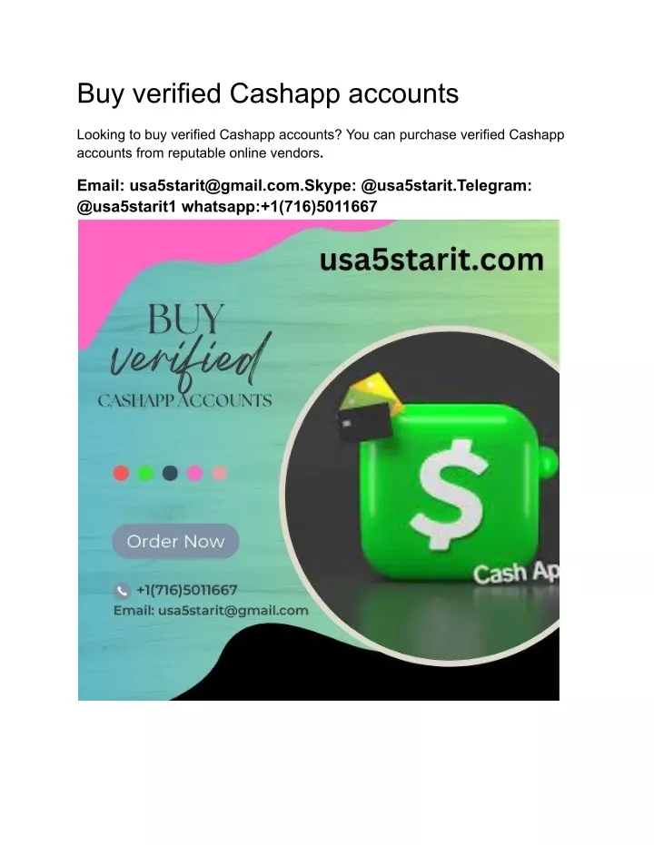 buy verified cashapp accounts