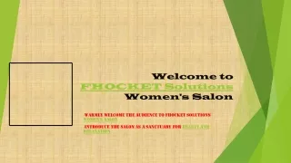 FHOCKET Solutions Women's Salon Sevices at Home