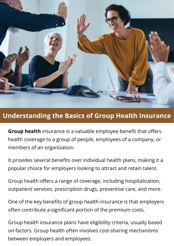 understanding the basics of group health insurance