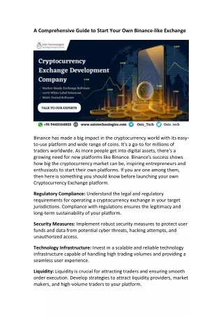a comprehensive guide to start your own binance
