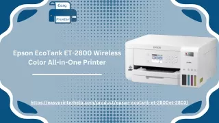 epson ecotank et 2800 wireless color