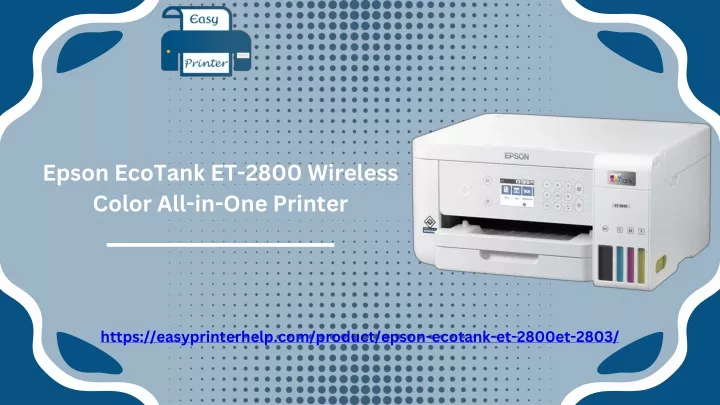 epson ecotank et 2800 wireless color