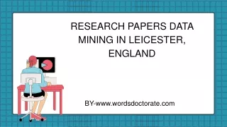 Research Papers Data Mining In Leicester,England