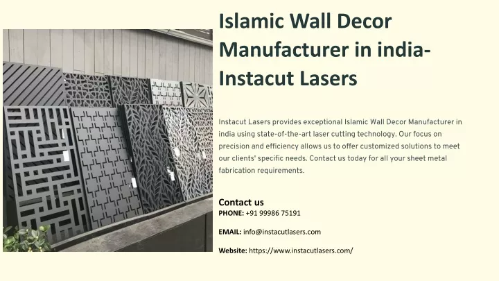 islamic wall decor manufacturer in india instacut