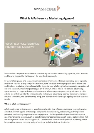 What Is A Full-service Marketing Agency