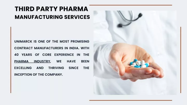 third party pharma manufacturing services