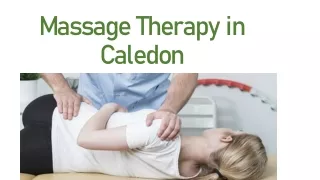 Massage Therapy in Caledon