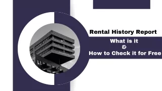 Rental History Report: What is it & How to Check it for Free