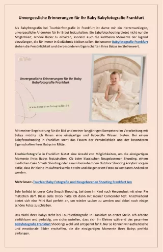 Zauberhafte Momente für die Ewigkeit einfangen Babyfotografie Frankfurt