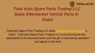 Total Auto Spare Parts Trading LLC