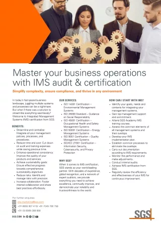 Master your business operations