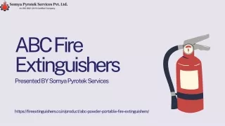 ABC Fire Extinguishers from Somya Pyrotek Services
