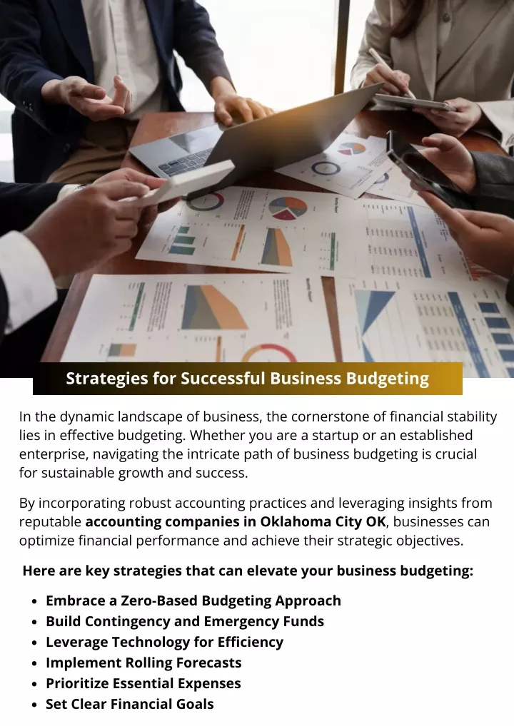 strategies for successful business budgeting