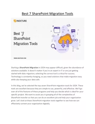 best 7 sharepoint migration tools