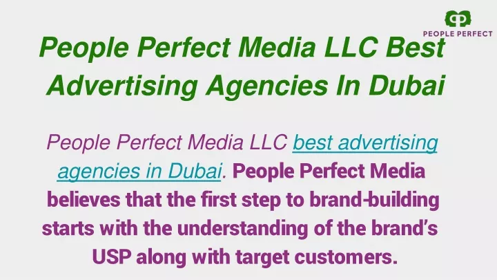 people perfect media llc best advertising agencies in dubai