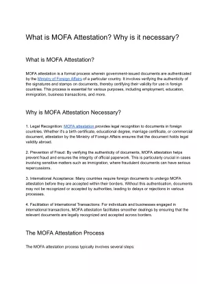 What is MOFA Attestation_ Why it is necessary_.docx