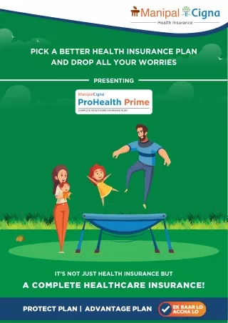 Protect Your Health & Finances with ManipalCigna ProHealth Prime: Medical Insura