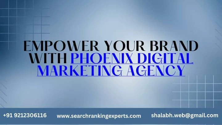 empower your brand with phoenix digital marketing