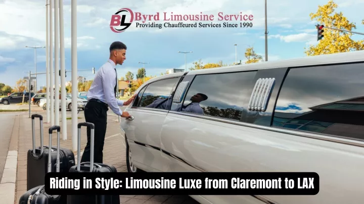 riding in style limousine luxe from claremont