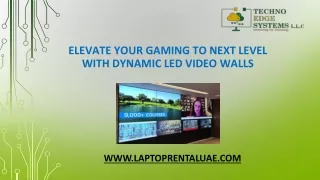 Elevate Your Gaming to Next Level with Dynamic LED Video Walls