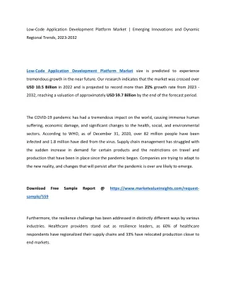 low code application development platform market