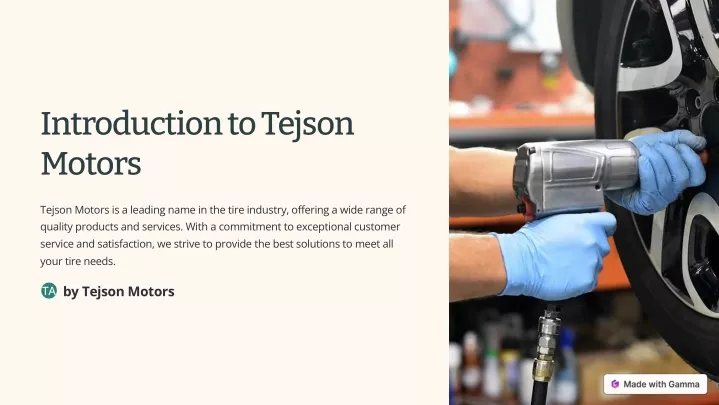 introduction to tejson motors