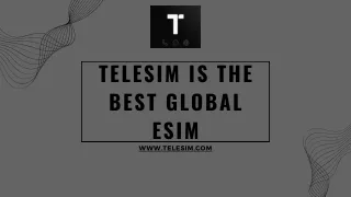 Telesim is the Best Global Esim