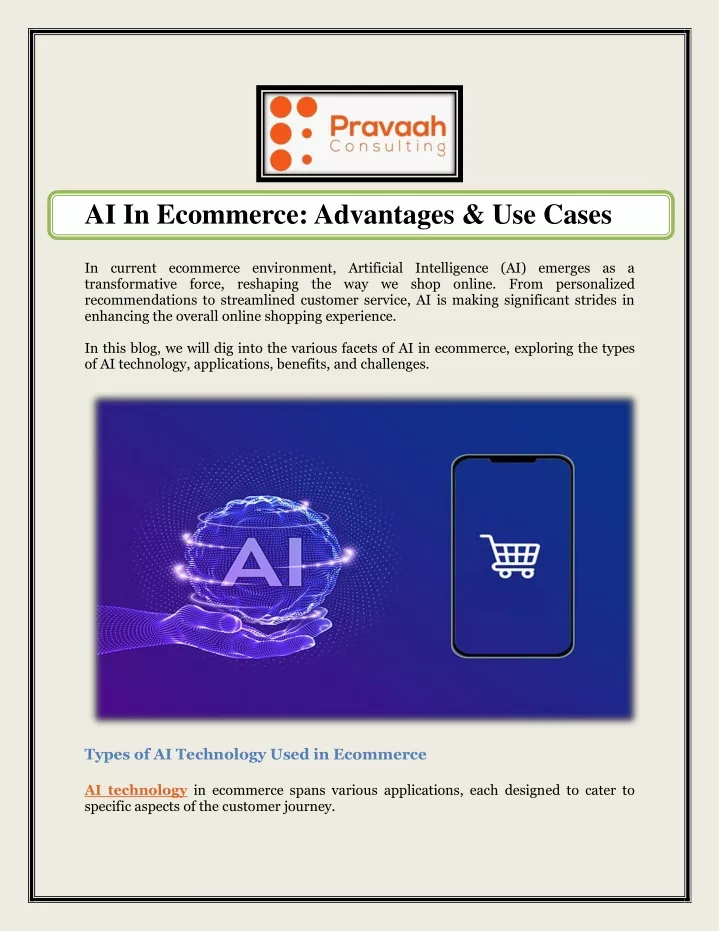 ai in ecommerce advantages use cases