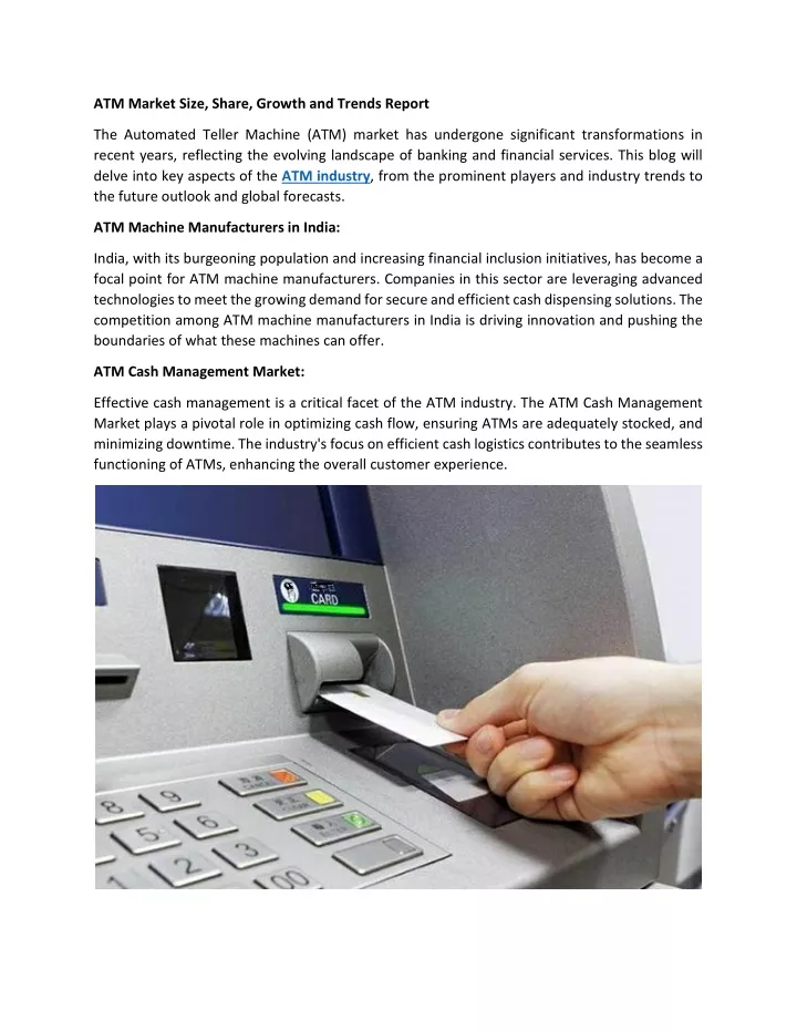 atm market size share growth and trends report