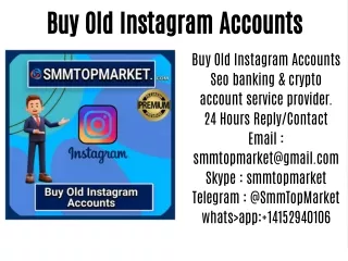 Buy Old Instagram Accounts